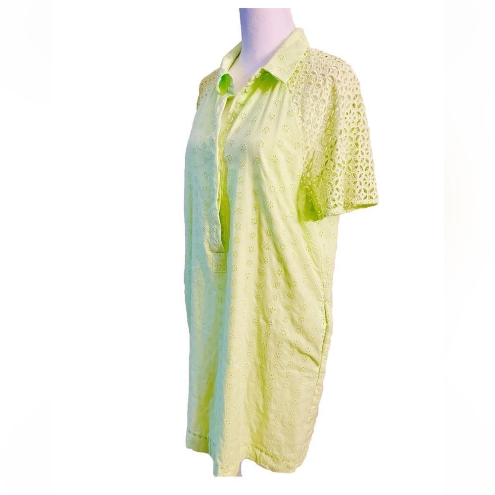 J. Crew Women’s Spring Dress Lemon Color Embroidered Beach Size 10
